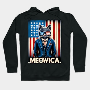 Meowica Cat 4th of July Hoodie